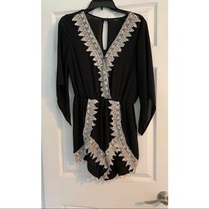 Black Lace Romper